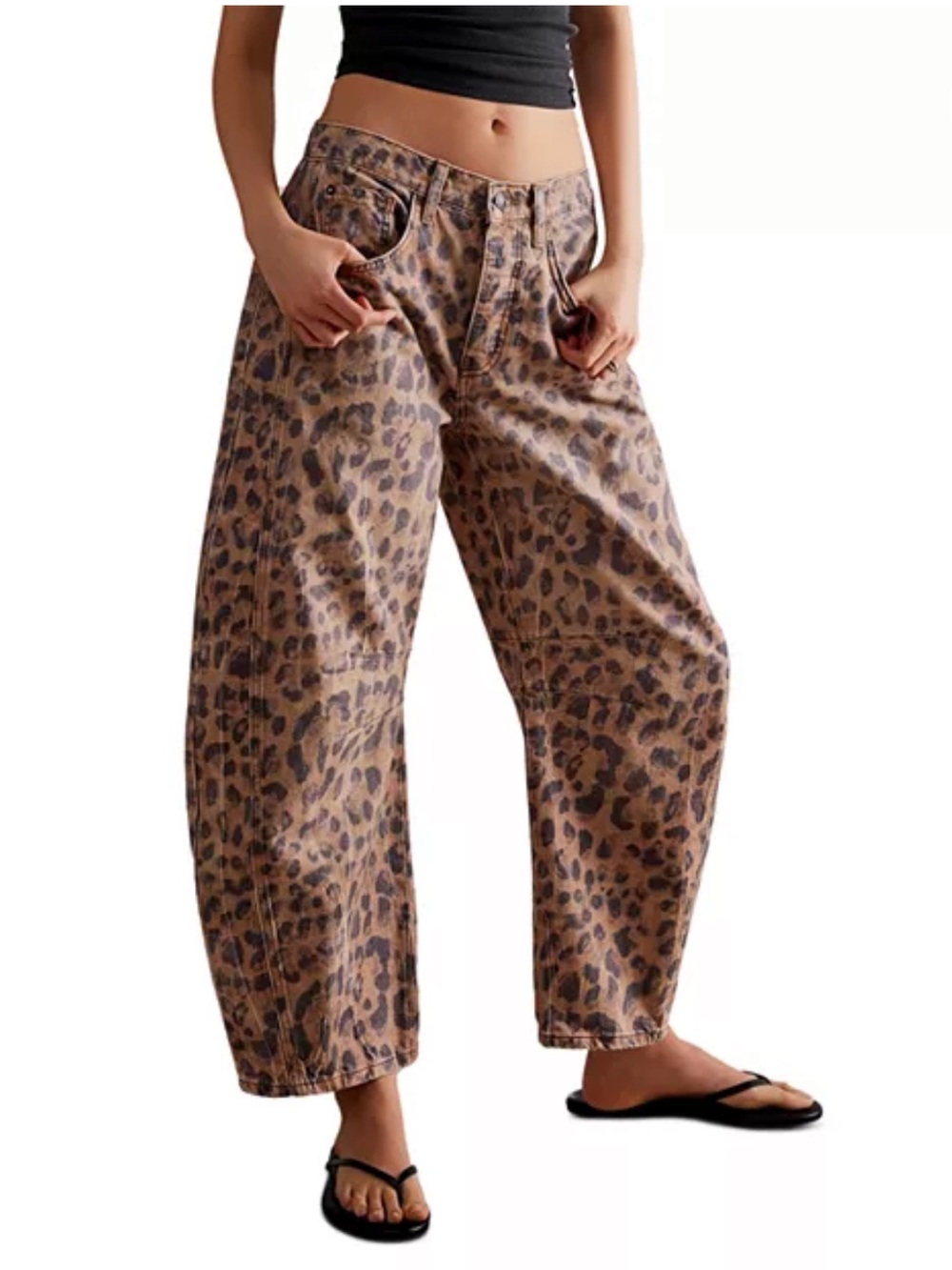 Free people good luck barrel in cheetah